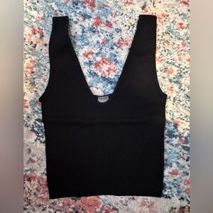 Chic Black V-Neck Tank Top-NWOT